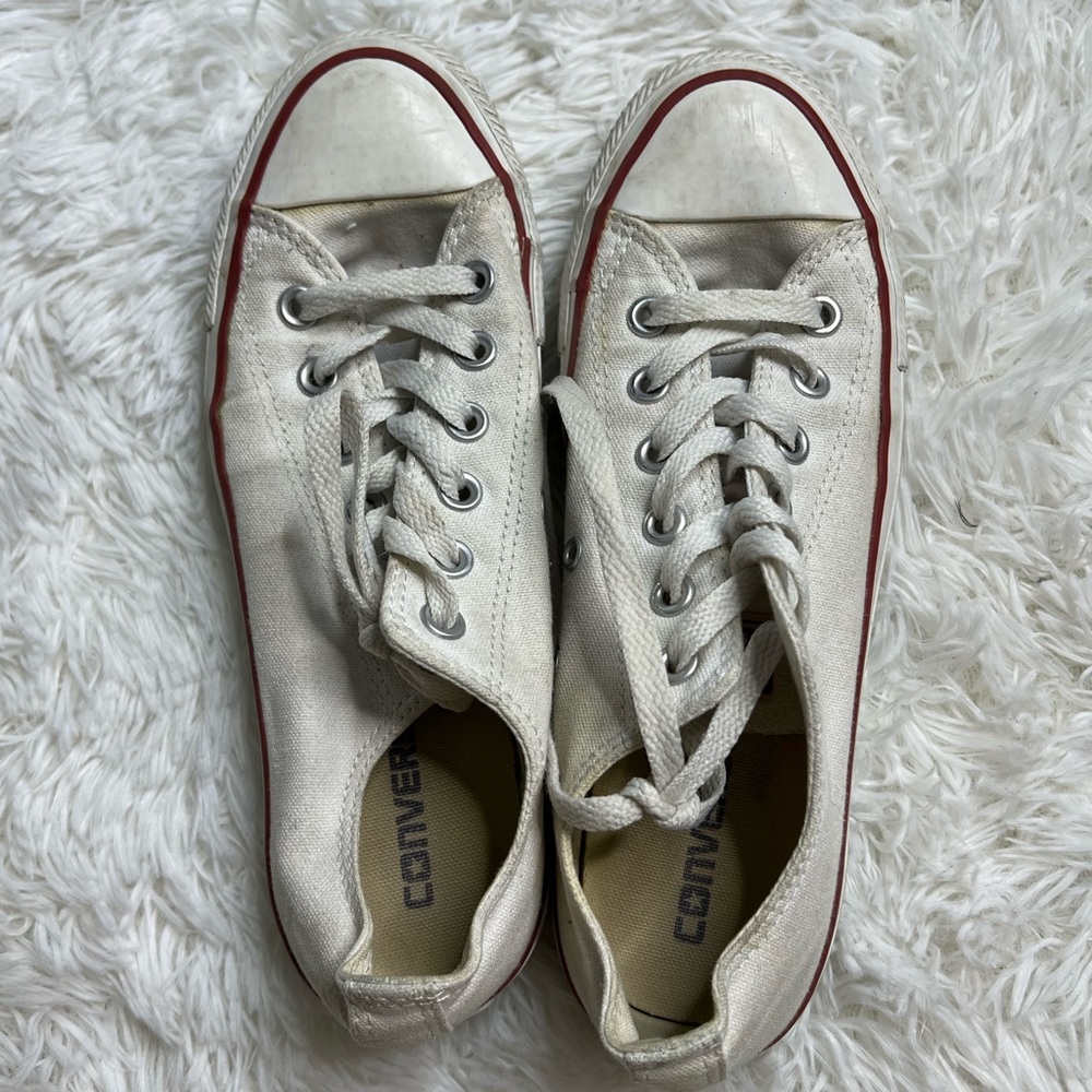 Converse All Star low rise white sneakers